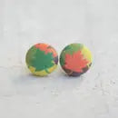 Fabric Stud Earrings