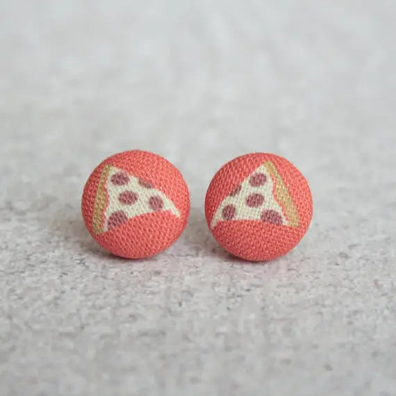 Fabric Stud Earrings