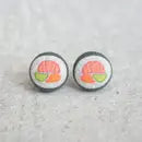 Fabric Stud Earrings