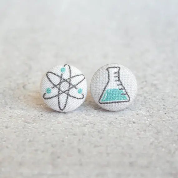 Fabric Stud Earrings