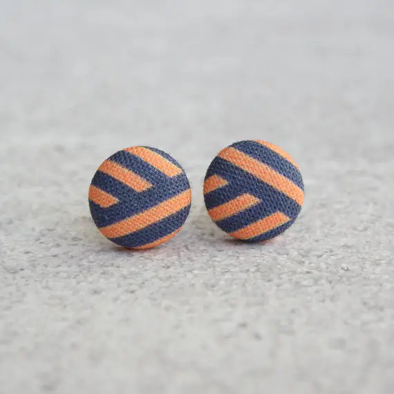 Fabric Stud Earrings