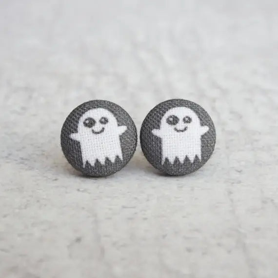 Fabric Stud Earrings