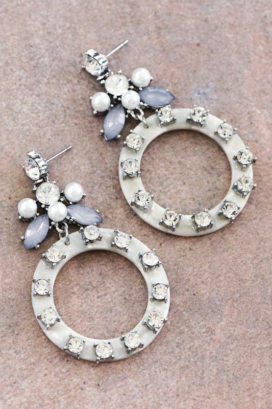 Acetate Statement Drop Earrings