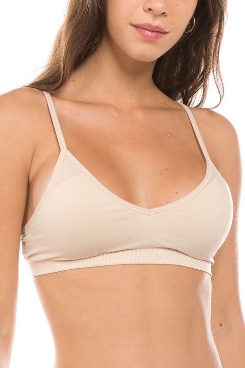 Seamless V-Neck Bralette