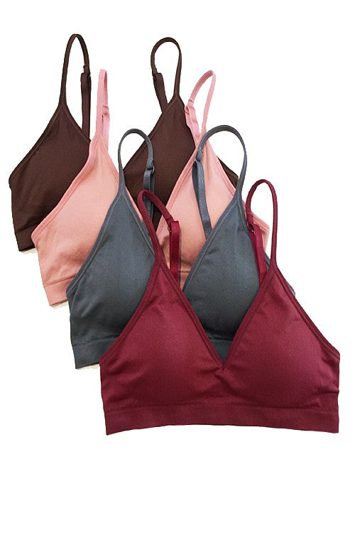 Seamless V-Neck Bralette