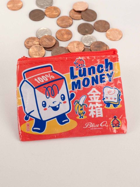 Blue Q Lunch Money Coin Purse