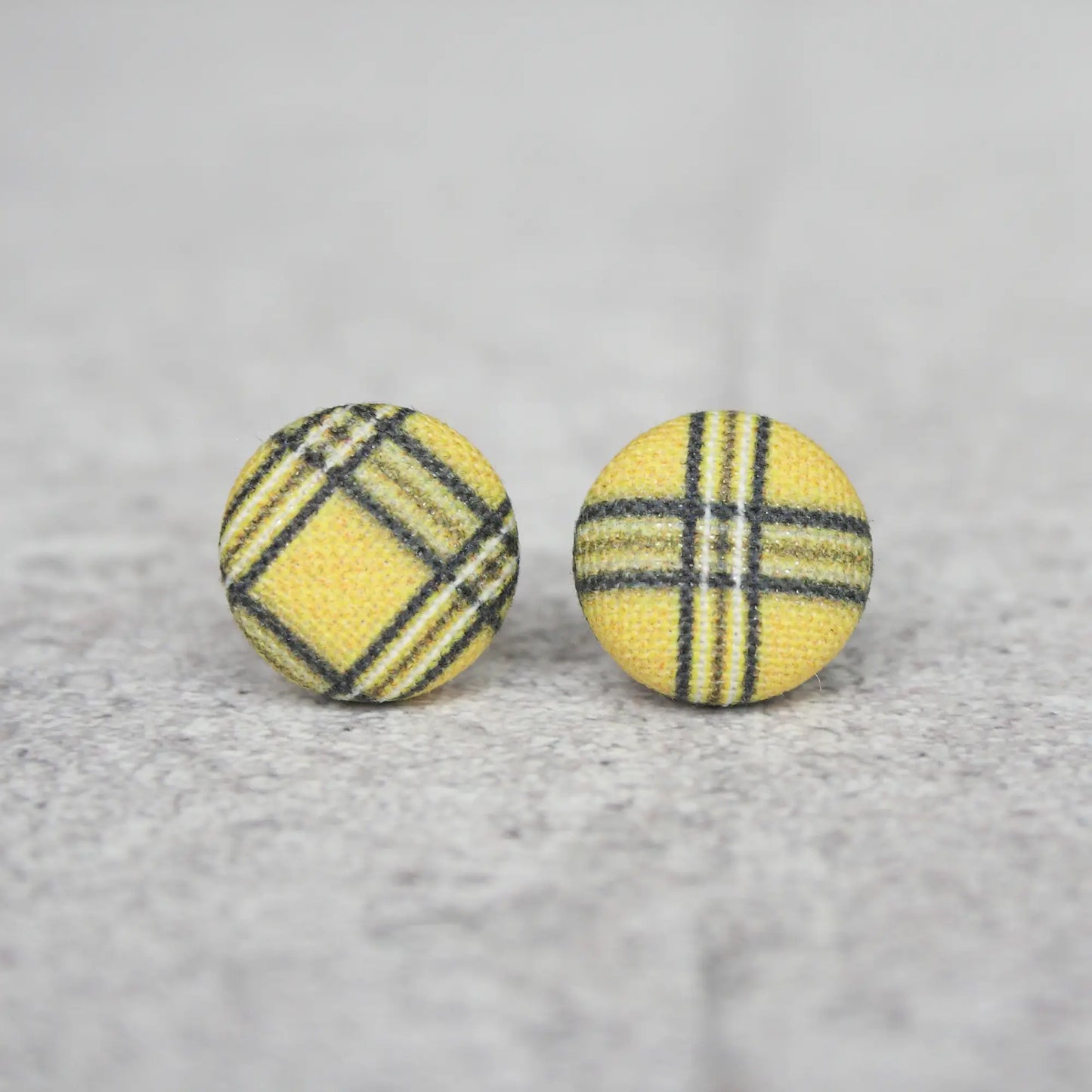 Fabric Stud Earrings