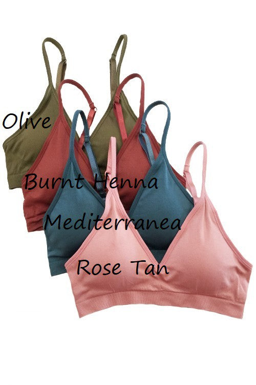 Seamless V-Neck Bralette
