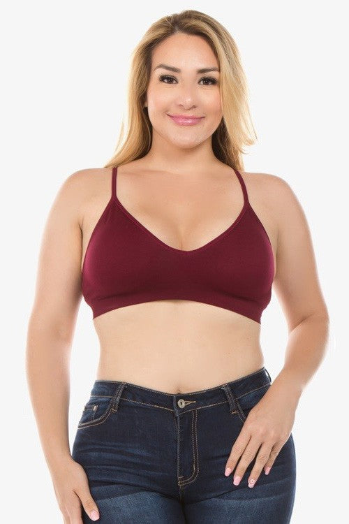 Seamless V-Neck Bralette
