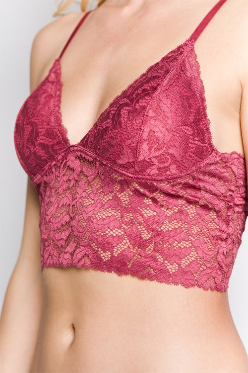 Longline Lace Cami Bralette