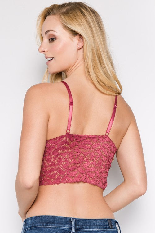 Longline Lace Cami Bralette