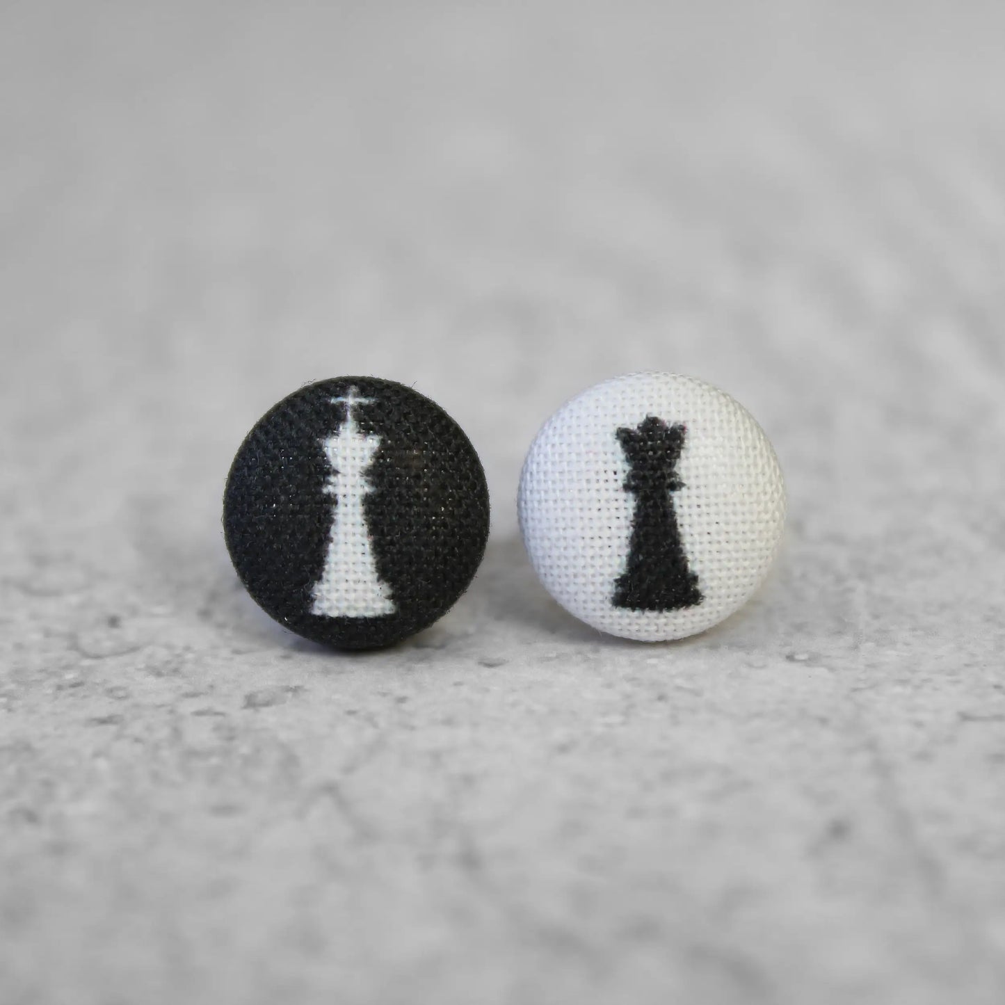 Fabric Stud Earrings