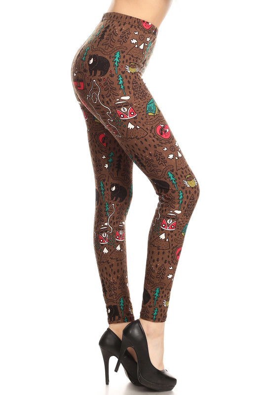 Woodland Print Leggings