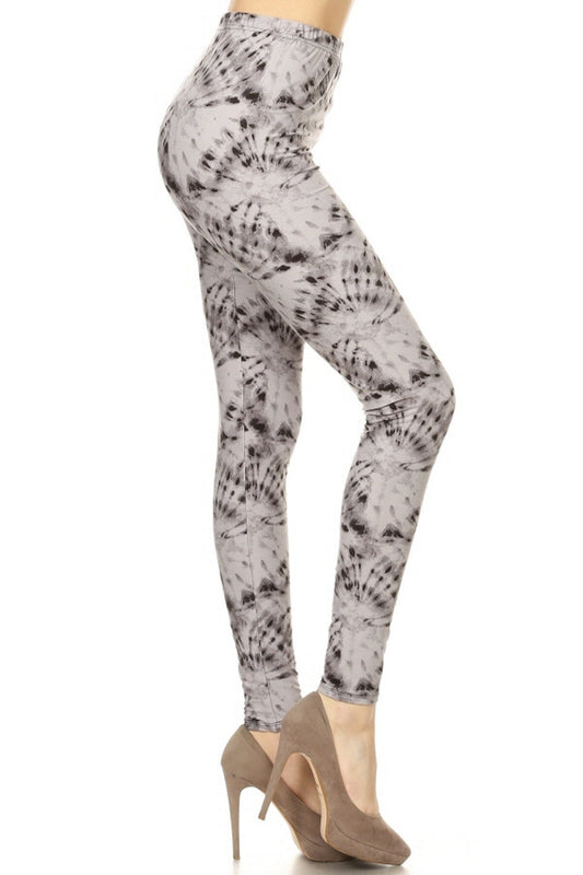 Grey Tie Dye Leggings