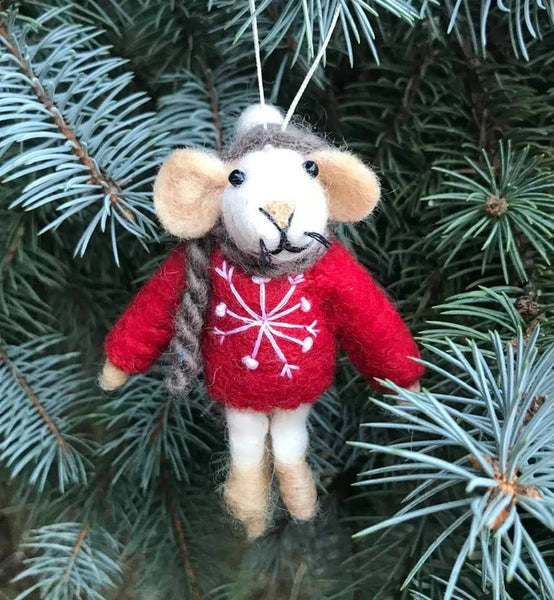 Winter Mouse Ornament