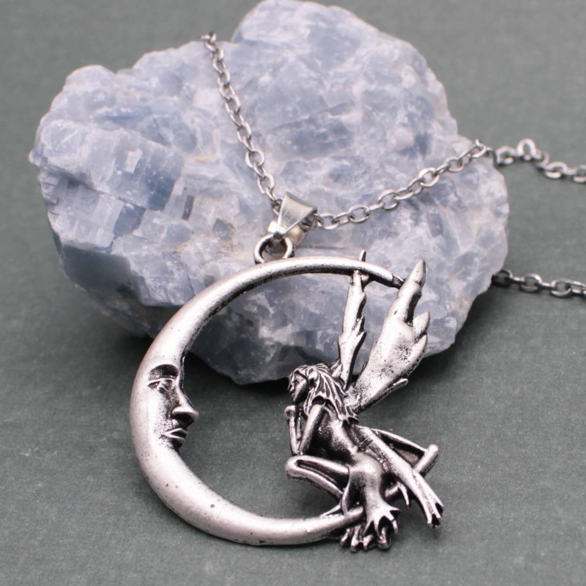 Lunar Fantasy Fairy Moon Necklace