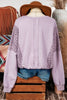 Lilac Knit Sleeved Sweatshirt