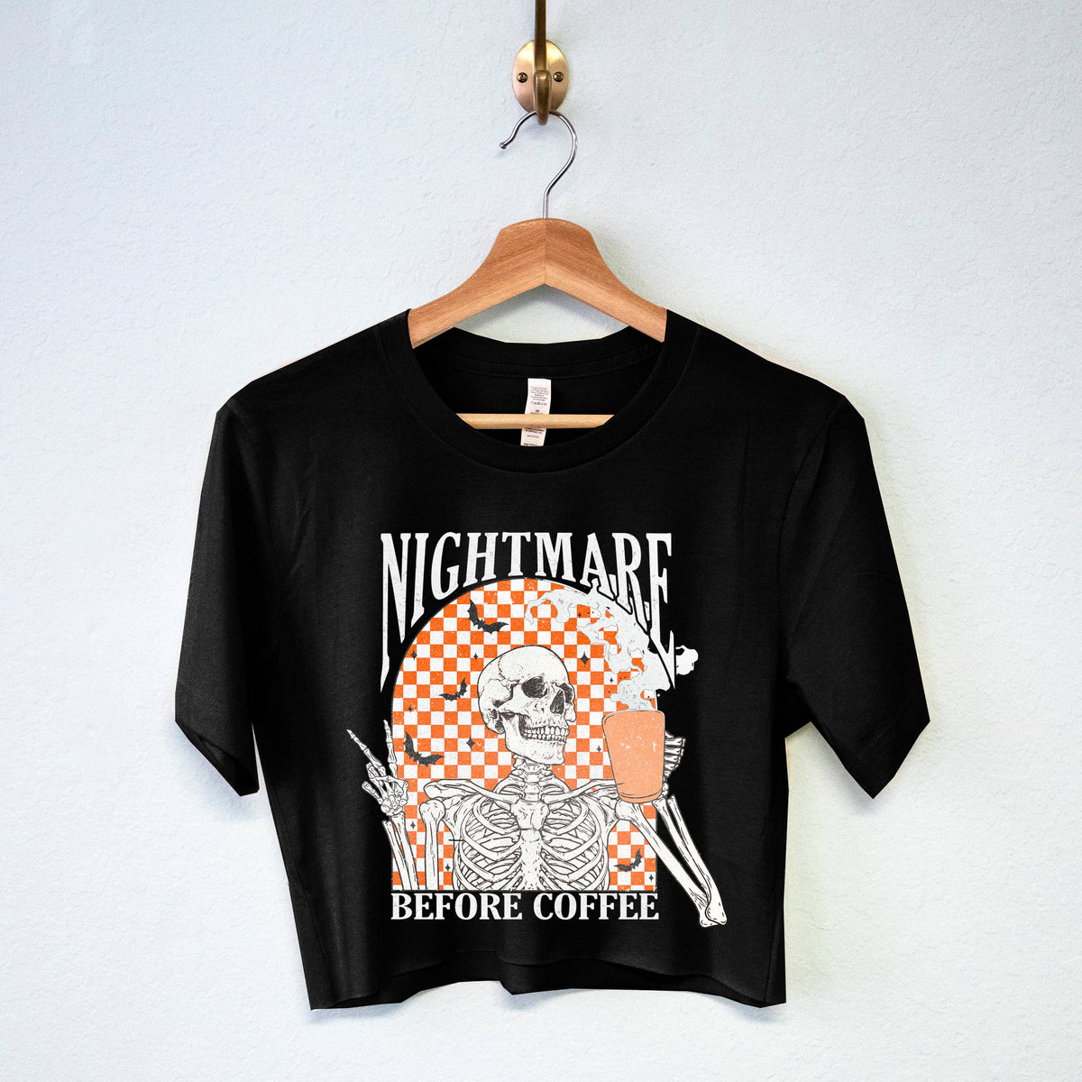 Nightmare Before Coffee Cropped Tee