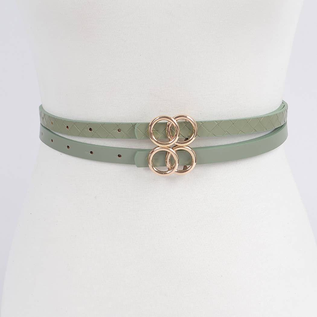 Sage Mini Circles Belt
