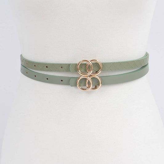Sage Mini Circles Belt