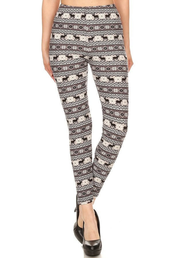 Winter Moose Leggings