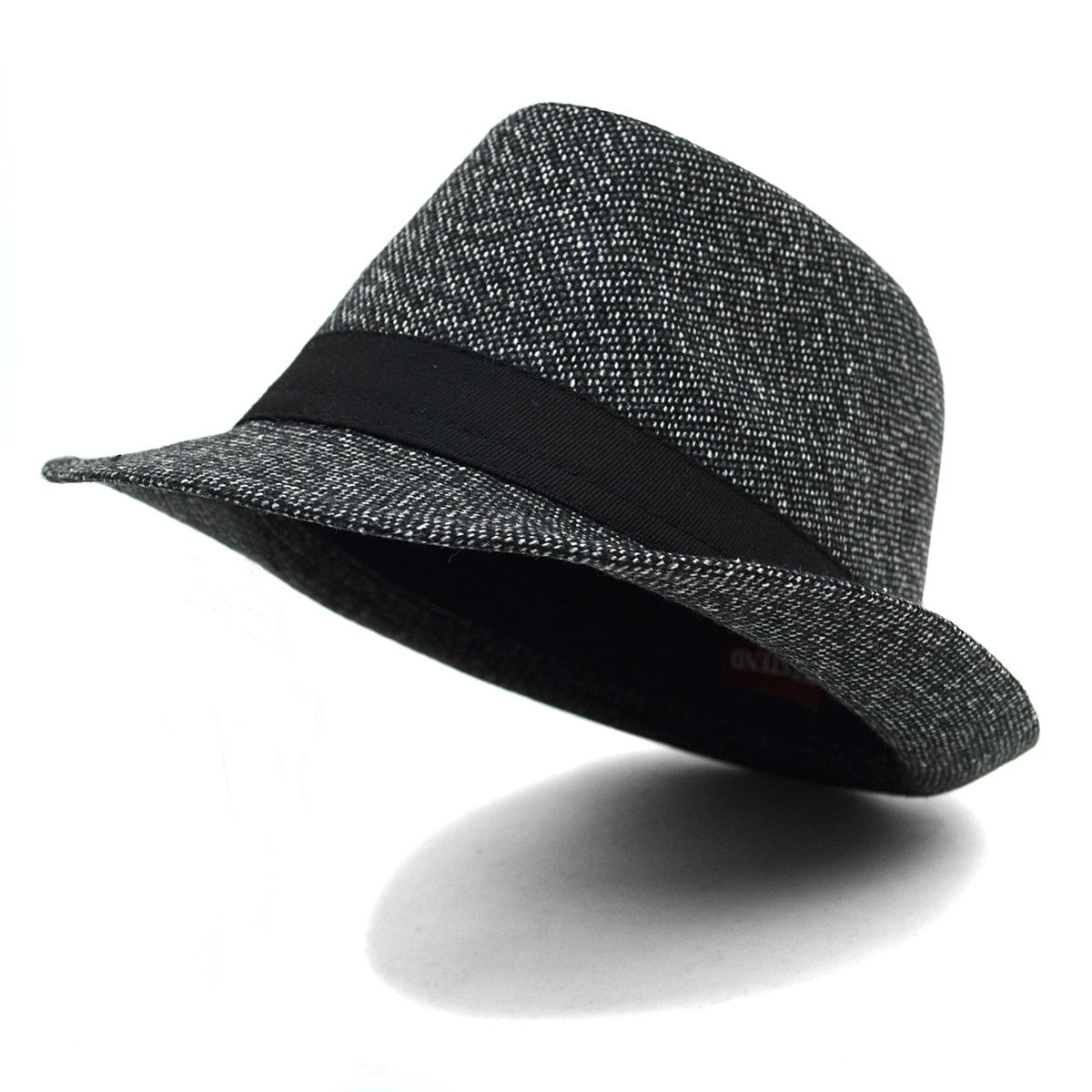 Men's Black Fall Fedora W/ Band