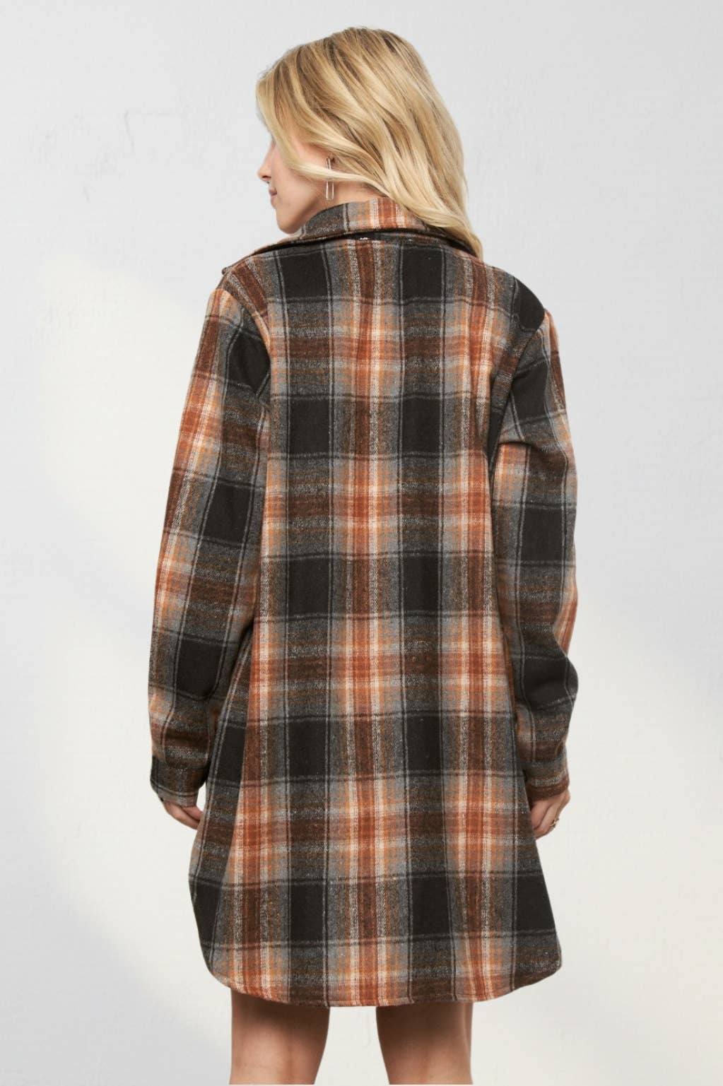 Button Down Flannel Shacket