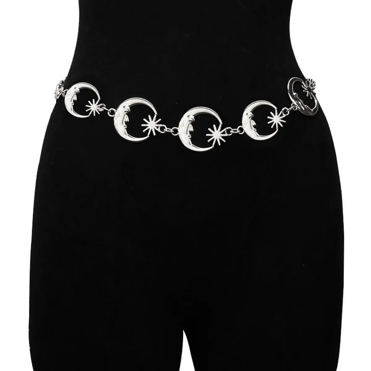 Silver Moon Chain Belt