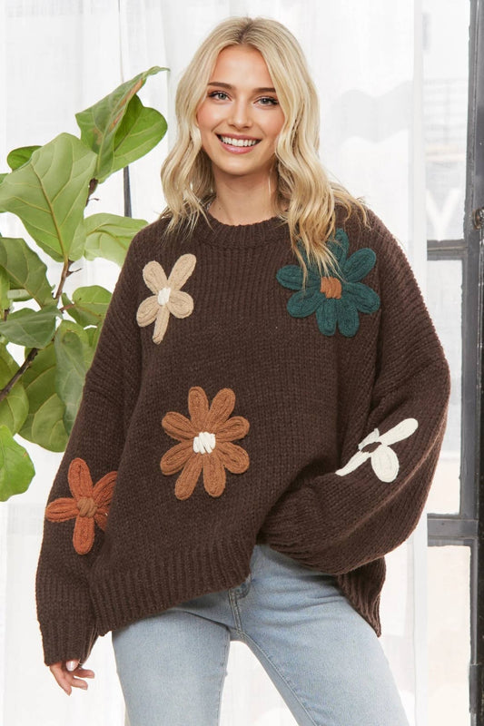 Fall Daisy Sweater