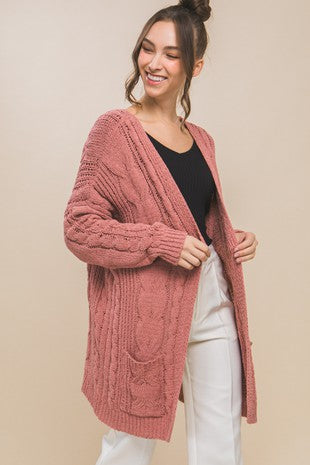 Relaxed Chenille Cardigan