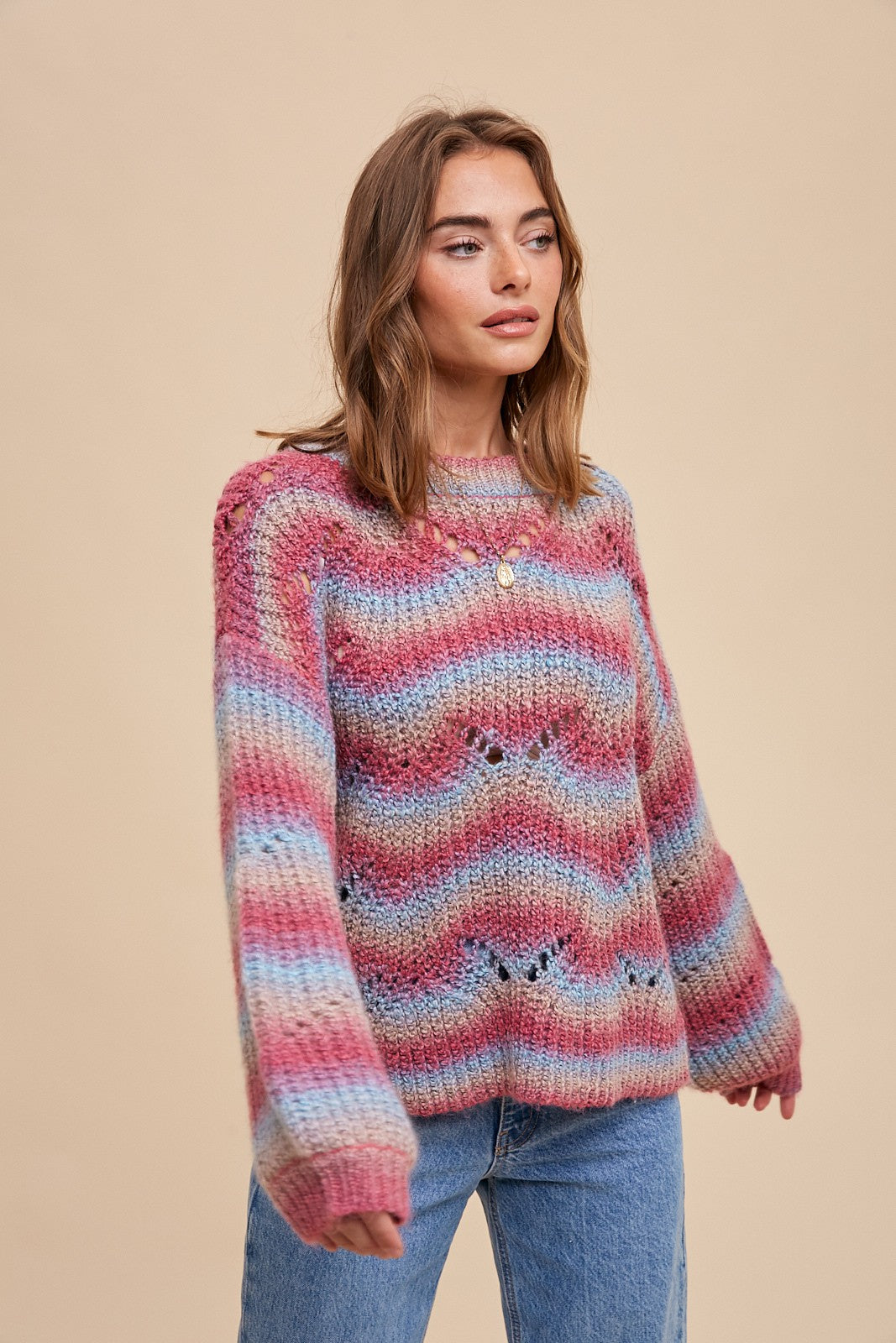 Mohair Pointelle Sweater