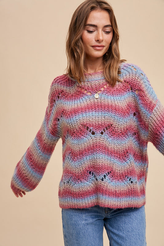 Mohair Pointelle Sweater