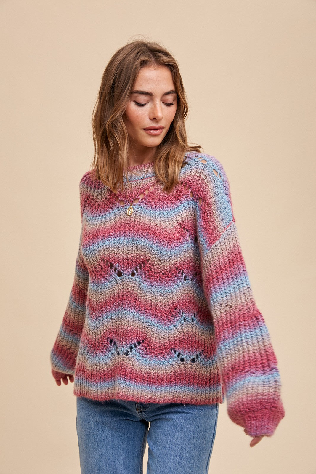 Mohair Pointelle Sweater
