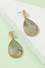 Semi-Precious Stone Drop Earrings