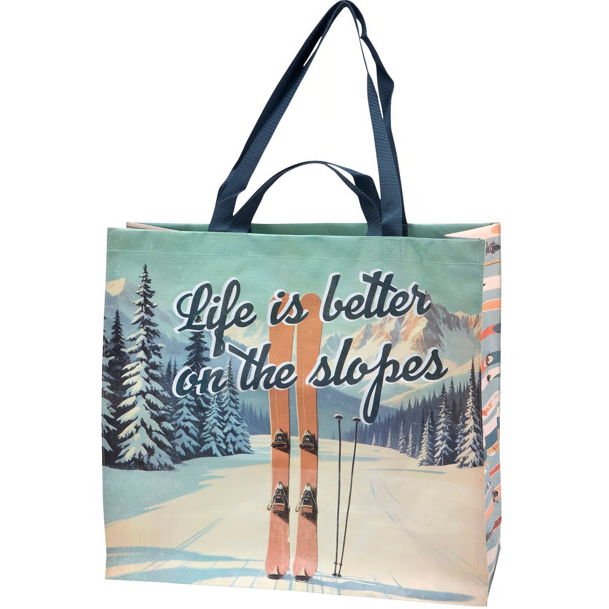On The Slopes Shopping Tote