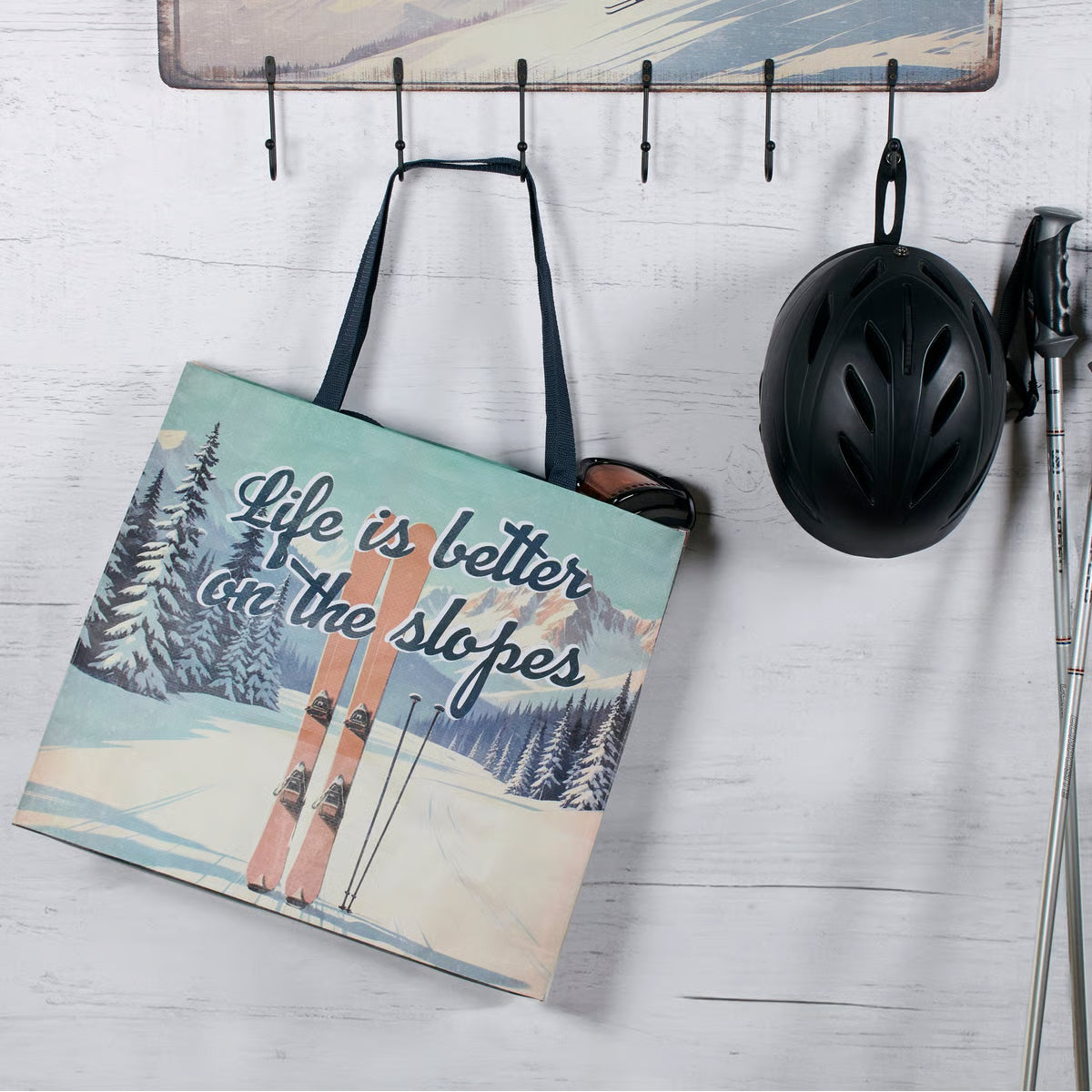 On The Slopes Shopping Tote