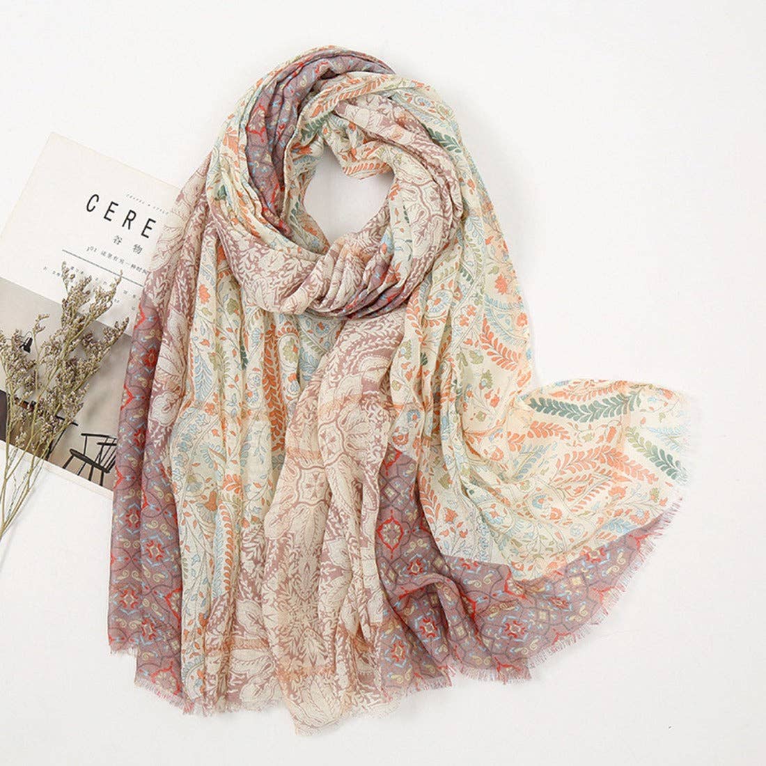 Lightweight Scarf w/ Tassels