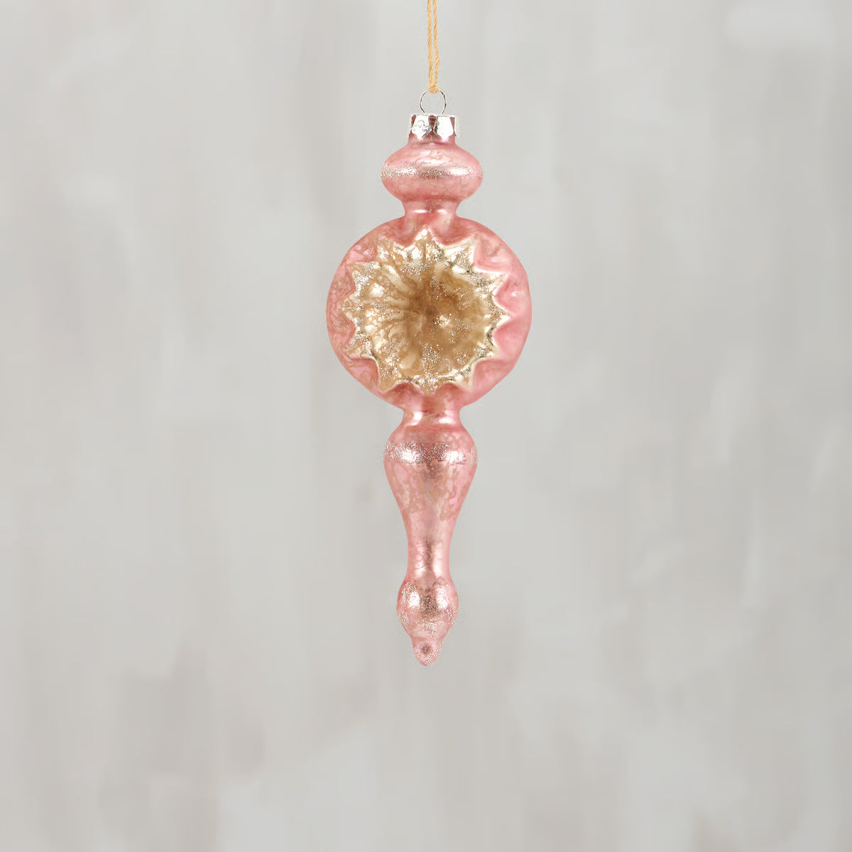 Pink Spire Glass Ornament