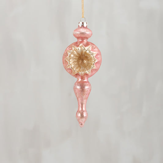 Pink Spire Glass Ornament