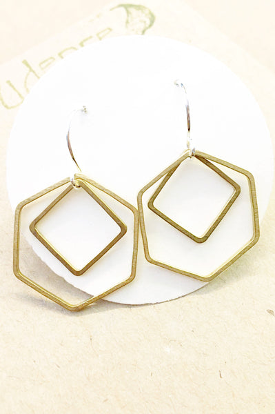 Hex Outline Earrings