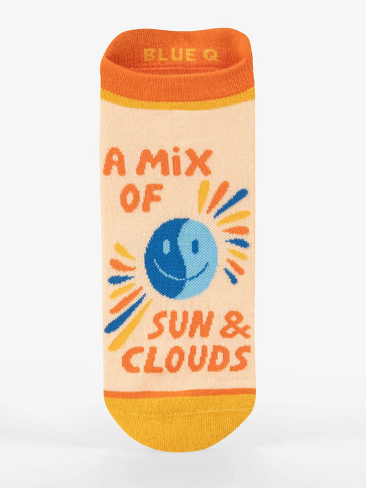 A Mix of Sun and Clouds Sneaker Socks