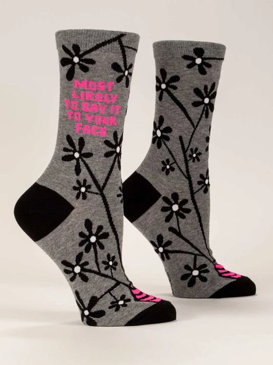 Blue Q Most Likely Socks