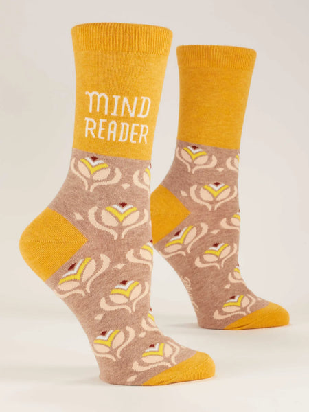 Blue Q Mind Reader Women's Crew Socks