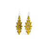 Wooden Leaf Cluster Earrings