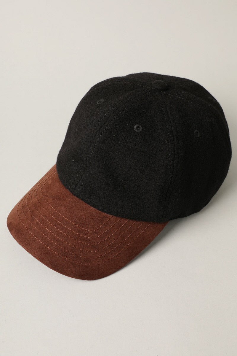 Cap w/ Suede Visor