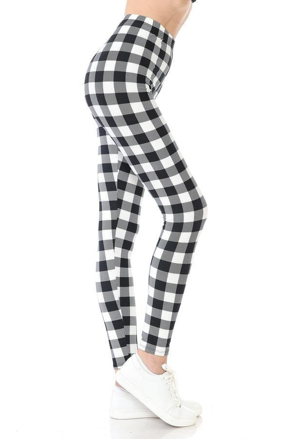 Checkered Printed Leggings