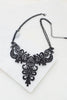 Elegant Filigree Cutout Statement Necklace