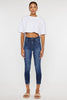 Stretchy High Rise Skinny Ankle Jeans