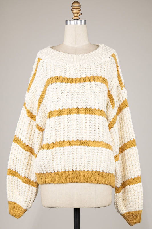 Golden Stripe Sweater
