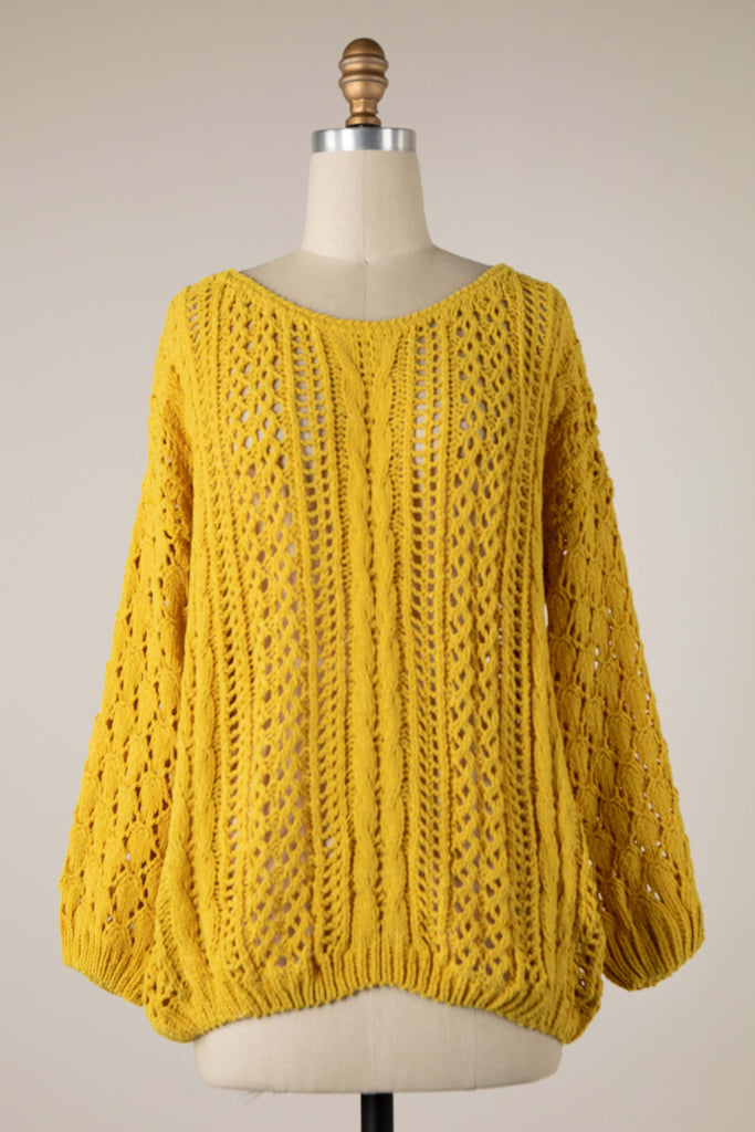 Chenille Knit Sweater